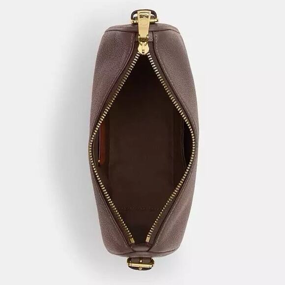 NWT Coach Kailey Shoulder Bag Leather Gold/dark stone cy707 - Picture 5 of 11